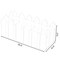 White Vinyl Traditional Fence Design Garden Bed Elevated Screwless Raised Planter Box